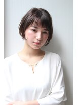 ノーヴェ(Nove)&nbsp;〈Nove〉前下がりショートボブ × フォギーベージュ