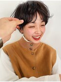 斜めバング/グレージュカラー/デザインカラー/シルキーベージュ