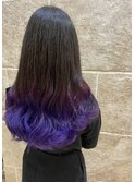 ○すそカラー/ビビットバイオレット/派手髪　菅野裕太○