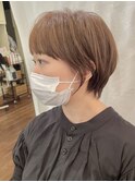 ［福嶋潤也］26//カーキグレージュ/大人かわいい/ボブ/髪質改善