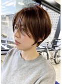 コンパクトショートボブ×大人かわいい