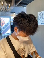 アイズ 海老名(AIZU) ツイストスパイラルパーマ波巻きスパイラルパーマメンズマッシュ