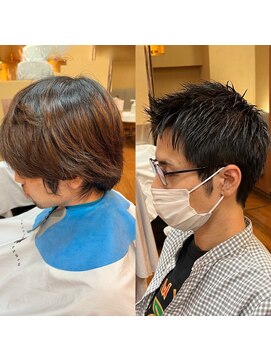 ヨシザワインク ハコザキ 水天宮前 日本橋人形町(YOSHIZAWA Inc.HAKOZAKI) Before After/爽やか/アップバング/ラフショート/微刈り上げ