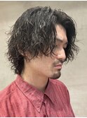ツイストスパイラルパーマツイストパーマメンズマッシュウルフ
