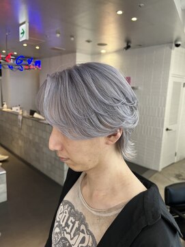 ゲーム 原宿店(GAME) ミルクティーベージュカラーレイヤーカットウルフカット韓国