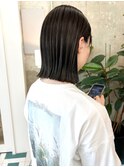結べるボブ×グレージュハイライト
