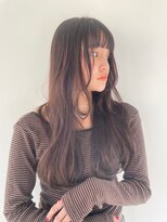 ヘアサロン ガリカ 表参道(hair salon Gallica)&nbsp;【SAKI】ナチュラルロングレイヤー/ワイドバング/顔周りレイヤー