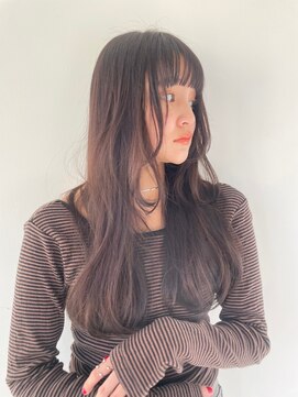ヘアサロン ガリカ 表参道(hair salon Gallica) 【SAKI】ナチュラルロングレイヤー/ワイドバング/顔周りレイヤー