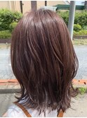 ツヤ感大人ピンクブラウン