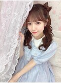 透色ドロップ佐倉なぎちゃん＊立体リボンハーフツイン＊まゆ