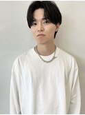コンマヘア 韓国 メンズ センターパート