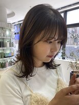 プランタン フォー ヘアー(printemps FOR HAIR)&nbsp;__くびれヘア__オリーブカラー__透明感カラー