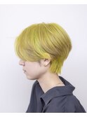 イエロー#豊橋#ダブルカラー#ハンサムショート#ケアブリーチ