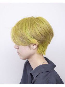 ルプラ ガーデン(le-pla garden) イエロー#豊橋#ダブルカラー#ハンサムショート#ケアブリーチ