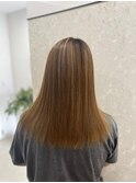 髪質改善縮毛矯正ストレート/白髪ぼかし
