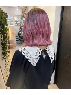 ジゼル 博多筑紫口店(GiseL) 艶カラーデザインピンク