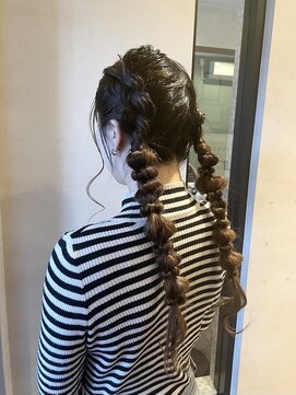 ココカラヘアー ニコ(cococara hair nico) 結婚式アレンジ/お呼ばれヘア/編み込みアレンジ
