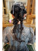 パーティーヘアセット（ウェディングにもOK）