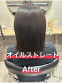 オイルストレート×切りっぱなしボブ