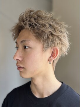 エフフォーユアヘアー(F for your hair) メンズカット、ミルクティーカラー
