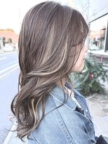 エスト 幕張本郷(est.)&nbsp;小顔/オリーブグレー/黒髪/ハイライト/ココアベージュ