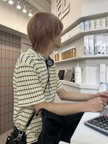 ペレ 渋谷(PELE)&nbsp;ホワイトグレージュ/デジタルパーマ/チェリーブラウン/渋谷