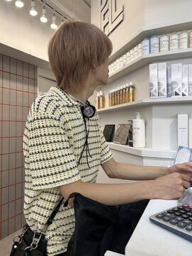 ペレ 渋谷(PELE) ホワイトグレージュ/デジタルパーマ/チェリーブラウン/渋谷