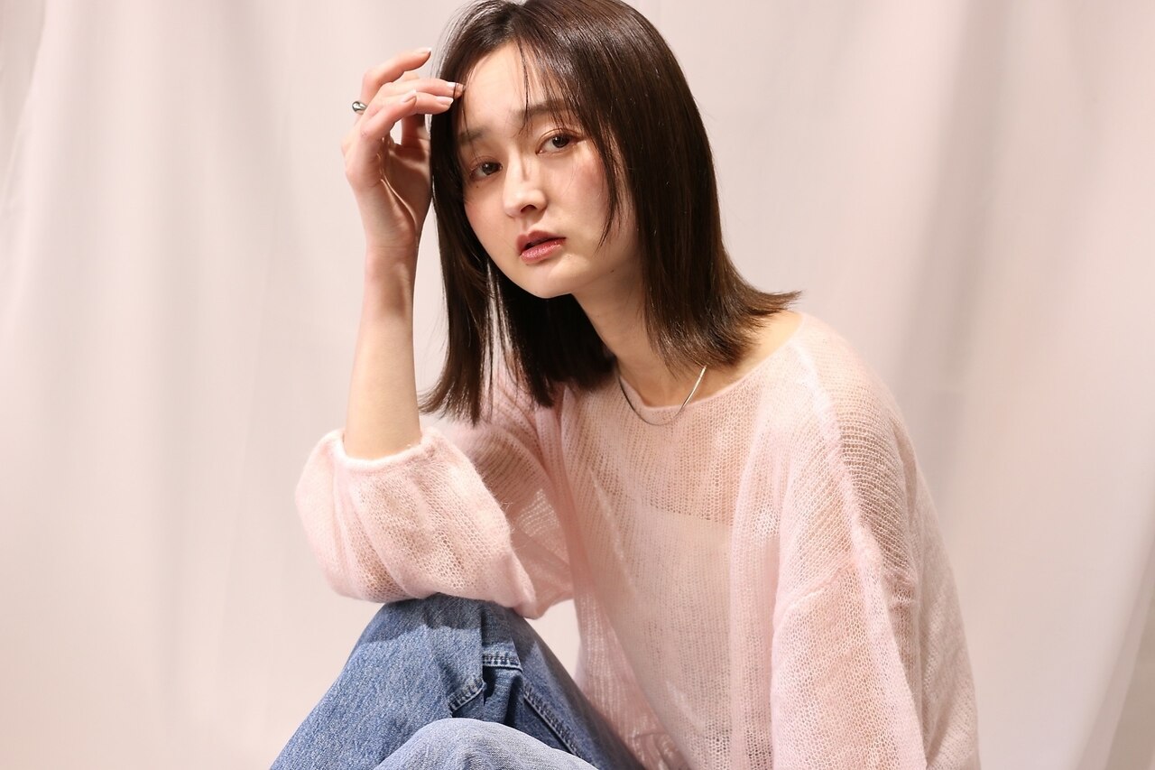 【★本日限定★】カット+艶カラー+ＴＲ\11,550→\4,950