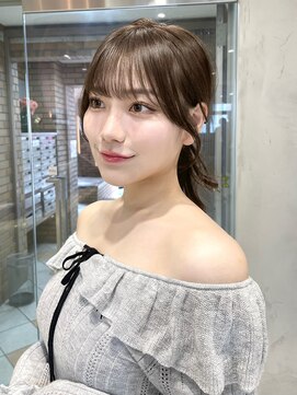 グロー オオミヤ アネックス 大宮(GLROW OMIYA ANNEX) 韓国ヘア 顔周りカット 艶カラー