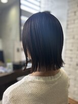 ザ カラー ラボ(THE COLOR LABO)&nbsp;切りっぱなしボブ　艶髪　ミルクティーブラウン