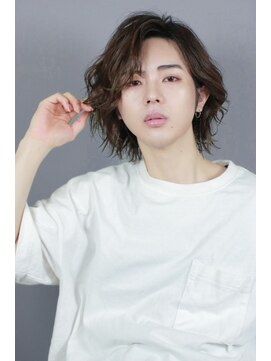 リア(Li'a) 赤西仁風ミディアムパーマ×グランジパーマ×名古屋