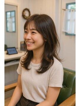 シュシュ(Chou Chou) ナチュラルカールの秋ミディ