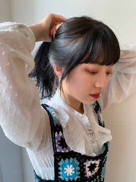 セイドット リー(Say. Ree) Say.ロングレイヤーインナーカラーデザインカラー暗めカラー青山