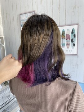 ロア 熊本(LOA) ピンク×バイオレット　ツートンインナー