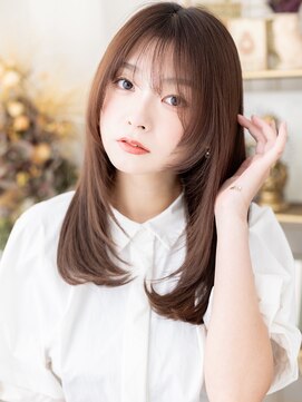 カバーヘア ブリス 大宮西口(COVER HAIR bliss) 姫カットレイヤー透けバングストレートロングc7大宮20代30代40代