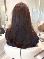 ルプル バイ フェイス 磯子(L'pul by face)&nbsp;レイヤーカット×ピンクブラウン　style by 田爪