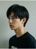 メンズカット/爽やかに動くフェザーパーマ/センターパート/池袋
