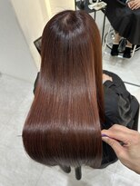 ジーナ 吉塚(Zina)&nbsp;暖色 レッドブラウン【福田れん】吉塚美容室 髪質改善 箱崎