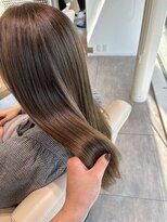 エアー 福岡(AIR)&nbsp;レイヤーカット×顔周りレイヤー×ミントベージュ×ミントカラー