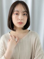 ドクターズサロン LAB 小山店&nbsp;黒髪薄めバング小顔艶感ワンカールミニボブv小山20代30代40代