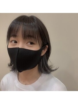 アルジャーノン 来住店(ALGERNON) 小顔外ハネボブ×インナーカラー
