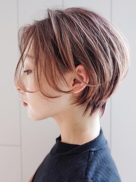 アルバム 銀座(ALBUM GINZA) ショートボブ_ホワイトアッシュショートパーマ_ba313732