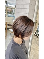 フォルムヘアデザイン 足利店(FORME hair design) 《FORME  director 谷津》ハイライトデザイン大人ショート