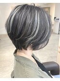 かっこいいスタイルが好きな方必見！ショートボブ/ハイライト