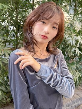 オーブ ヘアー ラフィネ 帯広店(AUBE HAIR raffine) 20代・30代_ミディアムウルフレイヤー