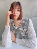 Aimee 町田 チョコブラウン×ゆるふわボブ