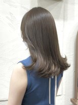 アンフィニー 銀座(ANFINI)&nbsp;東京　銀座　オリーブベージュ　カーキカラー　外ハネ