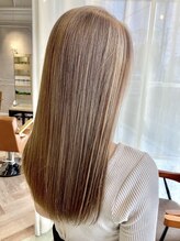 ラボヌールヘアー シェリ 久喜店(La Bonheur hair cheri) 【cheri石川】ハイライト/シルキーベージュ【久喜美容室】