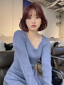 フェブ(fev) 【fev_uran】deep red × bob