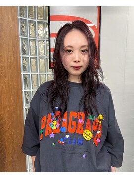 ロールアップスリーブス(ROLL UP SLEEVES) ボルドー　/ grungelayer